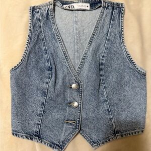 Zara Denim Vest